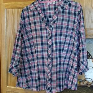 Cute plus size Button down